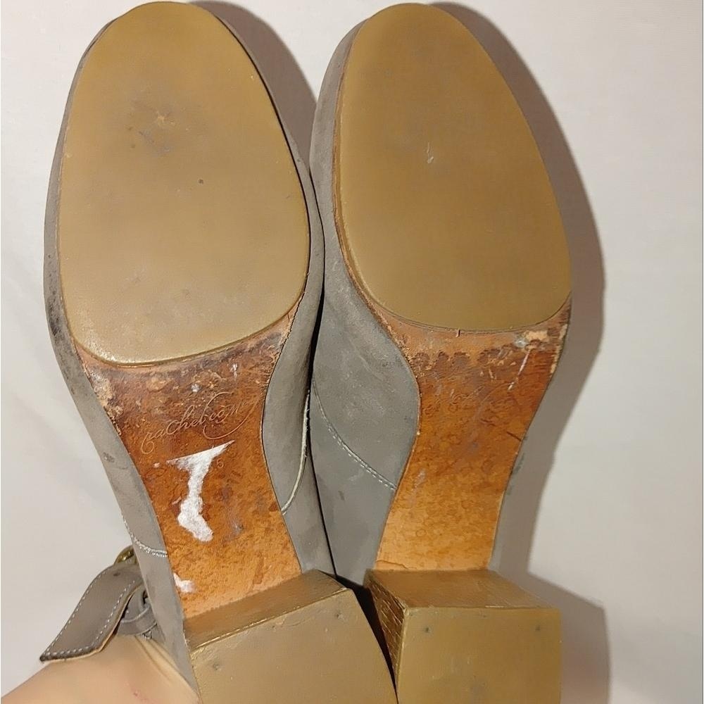 Rachel Comey Lace Up Sling Back Leather Wooden Block Heel Round Toe Mule 8.5 - Picture 14 of 14